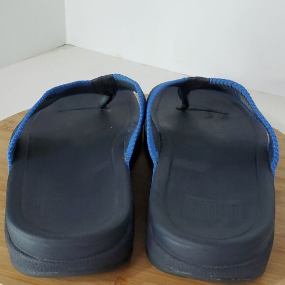 Fitflop Surfer Men's Blue Flip Flops Sandals Size 11 - Picture 4 of 10